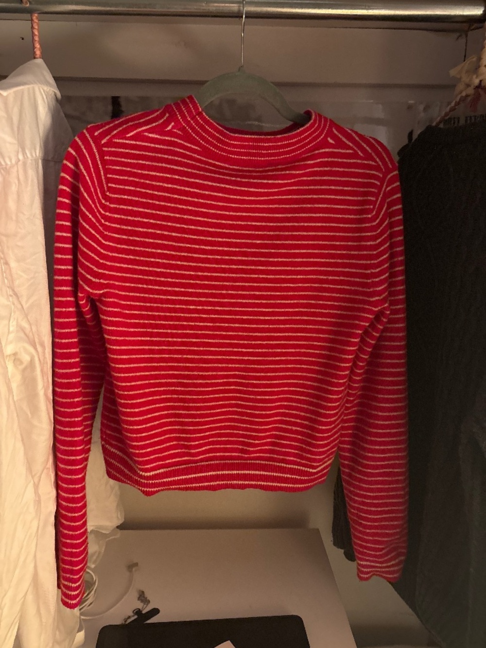 Zara red striped jumper